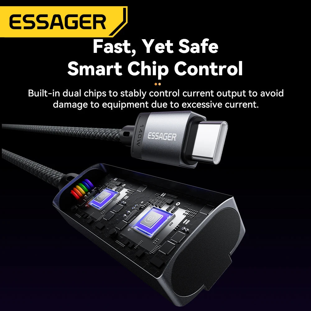 Essager 140W USB-C to MagSafe 3 Magnetic Charging Cable
