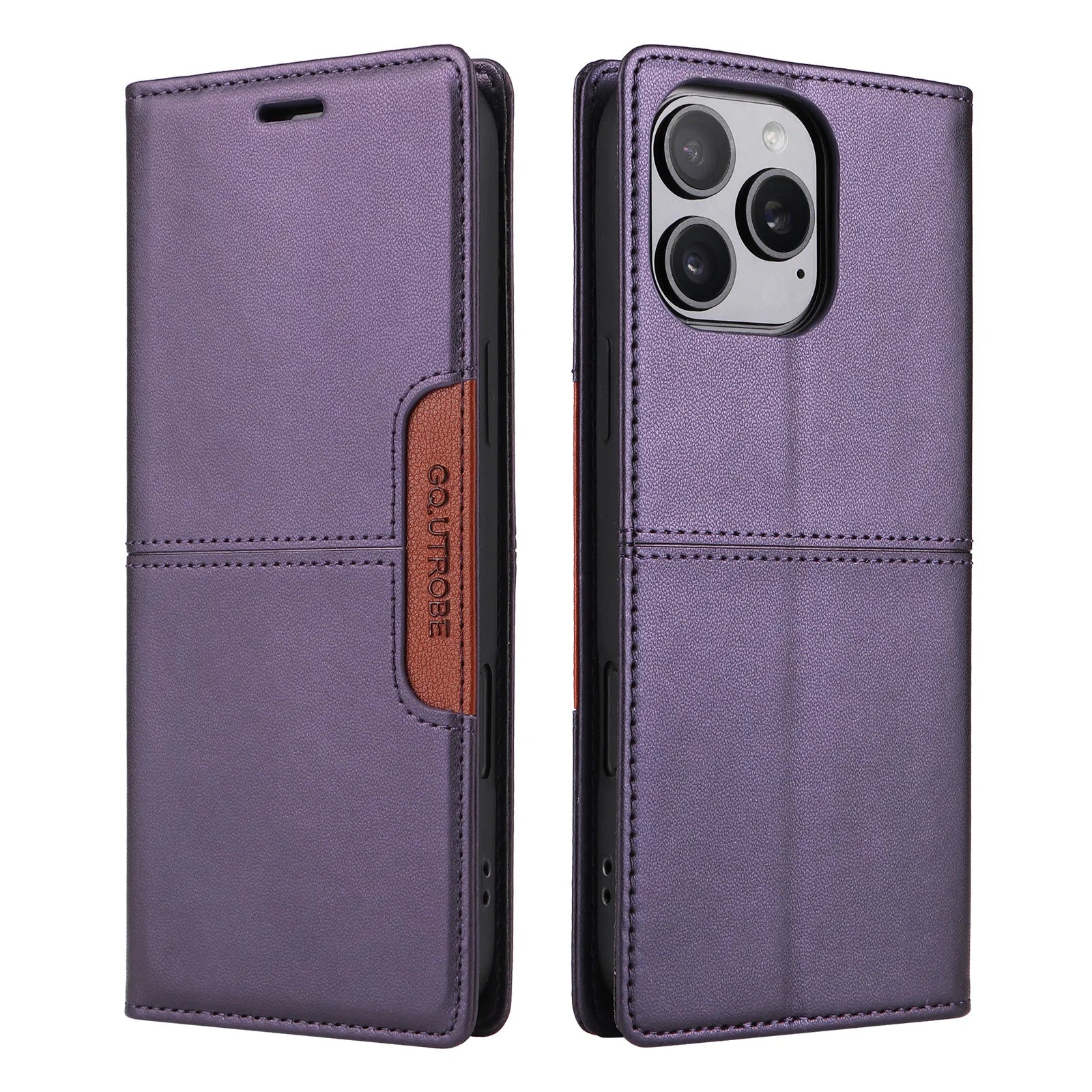 Magnetic Flip Leather Wallet Case with Stand for iPhone 16 Series