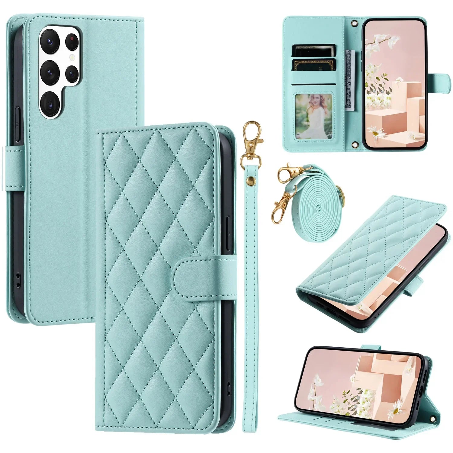 Versatile Crossbody Lanyard Wallet Case for Samsung Galaxy S25 Series
