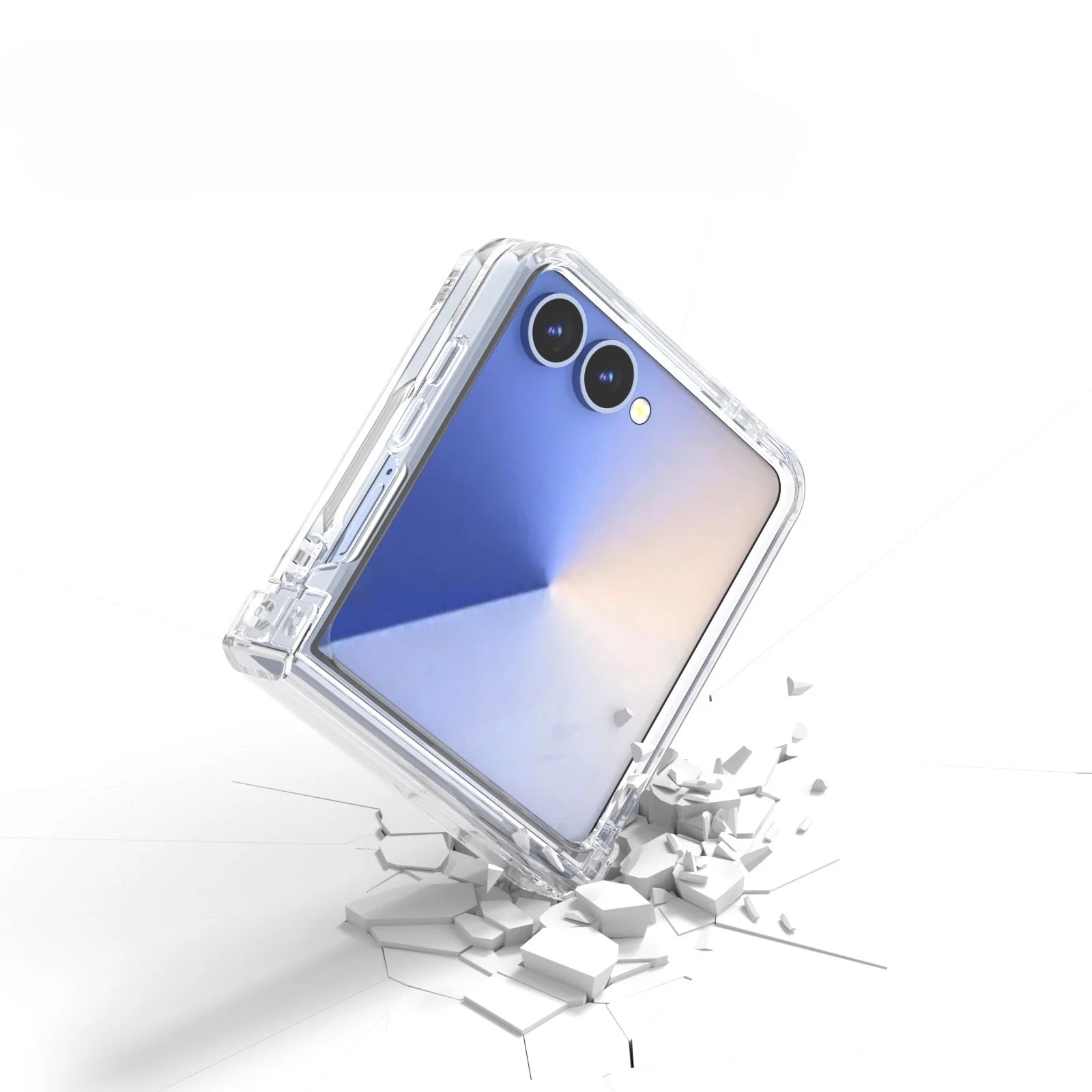 Slim Transparent Protective Hinge Case for Samsung Galaxy Z Flip 7