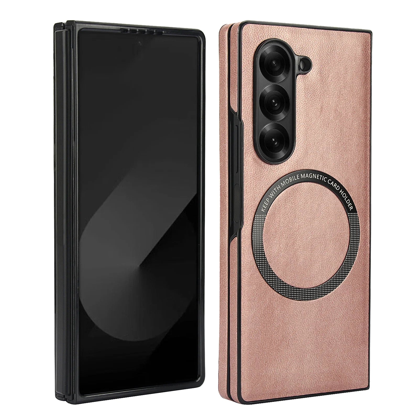 Retro Leather Magnetic Case for Samsung Galaxy Z Fold 7