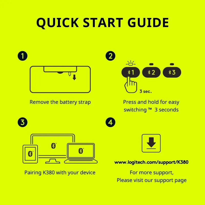 Logitech K380 Compact Bluetooth Keyboard