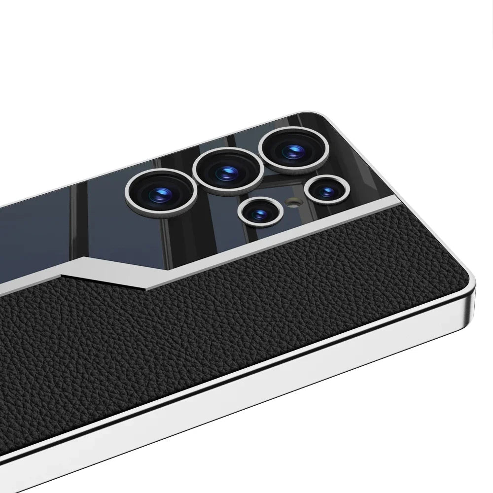 Shockproof TPU + Leather Case for Samsung Galaxy S25 Ultra