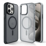 Matte Transparent MagSafe Case with Metal Camera Frame for iPhone 16 Series