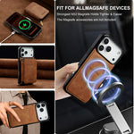 Premium Detachable MagSafe Case with Zipper Storage for iPhone 17 Series