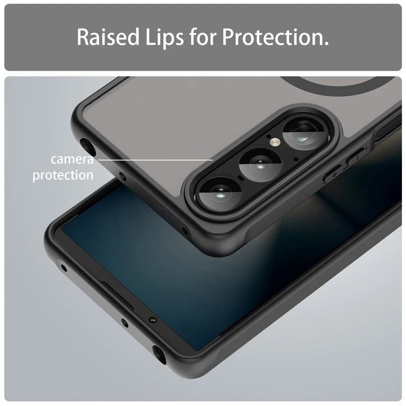 Anti-Fingerprint Frosted Matte Magnetic Case for Sony Xperia 1 VII