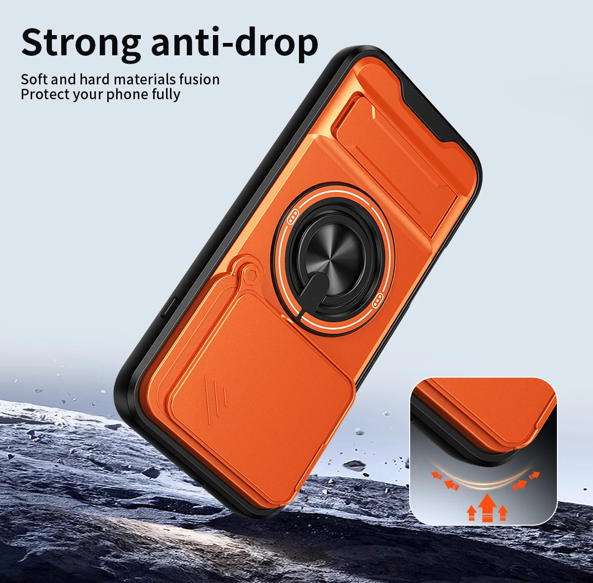 Luxury Protective Case with Rotating Ring Holder for OPPO Find X9 / X9 Pro