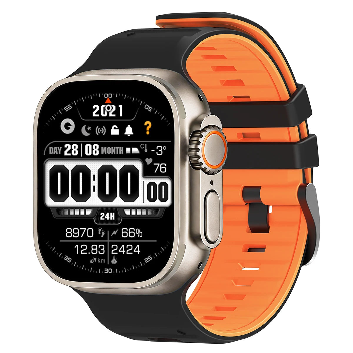Two-Tone Silicone Replacement Band for Apple Watch
