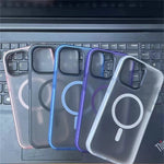 Durable Matte Translucent MagSafe Armor Case for iPhone 15 Series