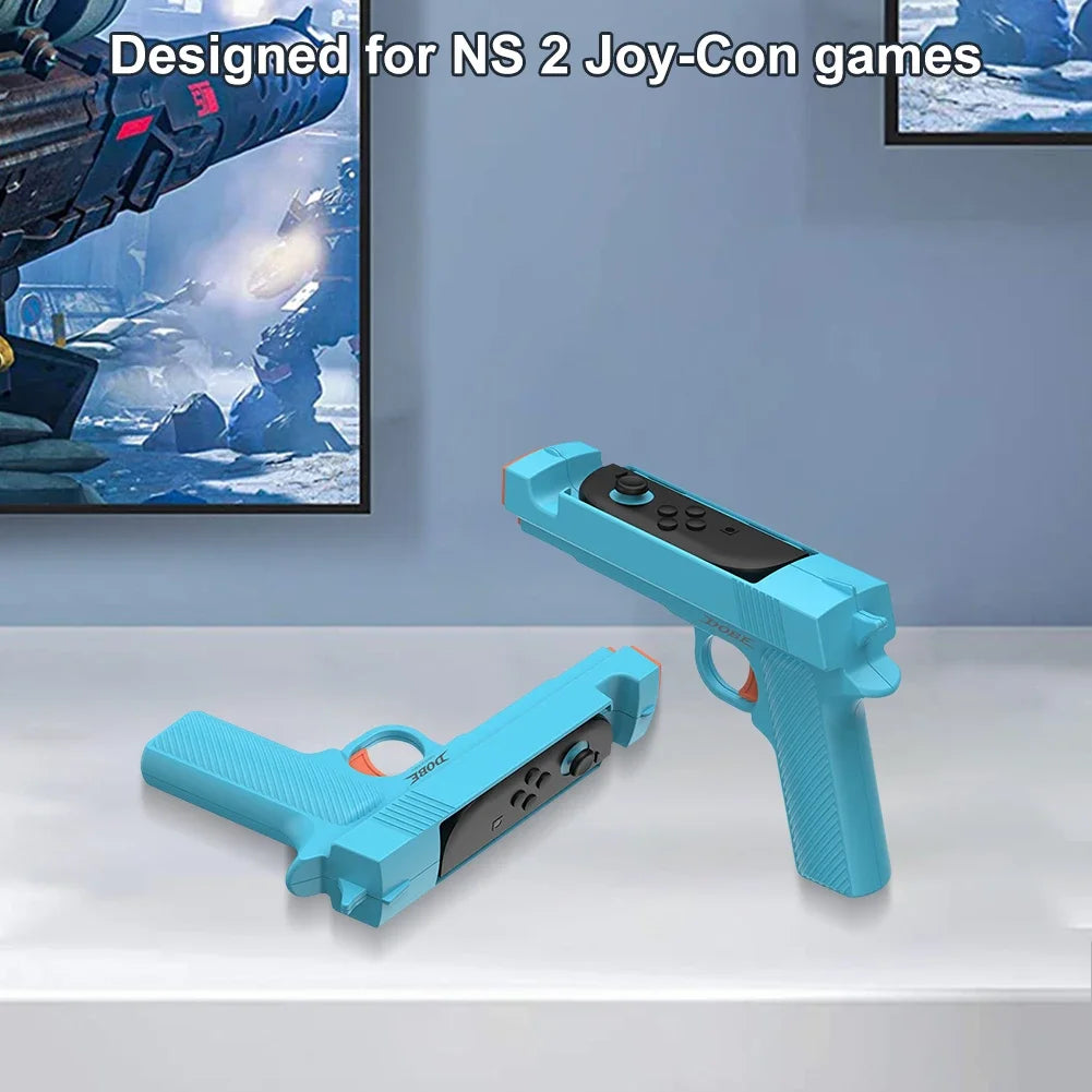 (2pcs) Shooting Game Gun Controller Grip for Nintendo Switch 2 Joy-Con