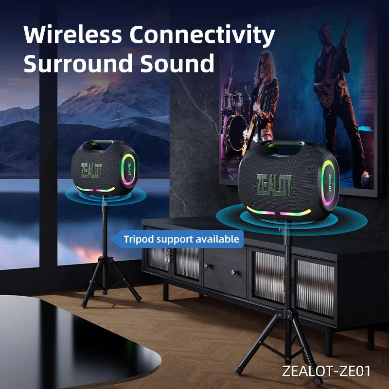 ZEALOT ZE01 120W Portable Bluetooth Speaker
