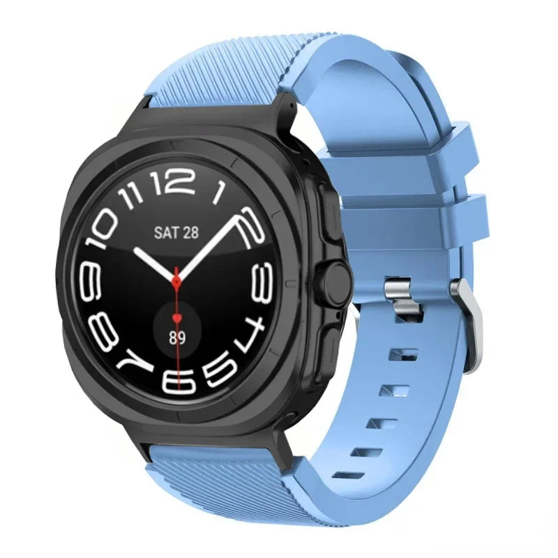 Stripe Textured Silicone Wristband for Samsung Galaxy Watch Ultra