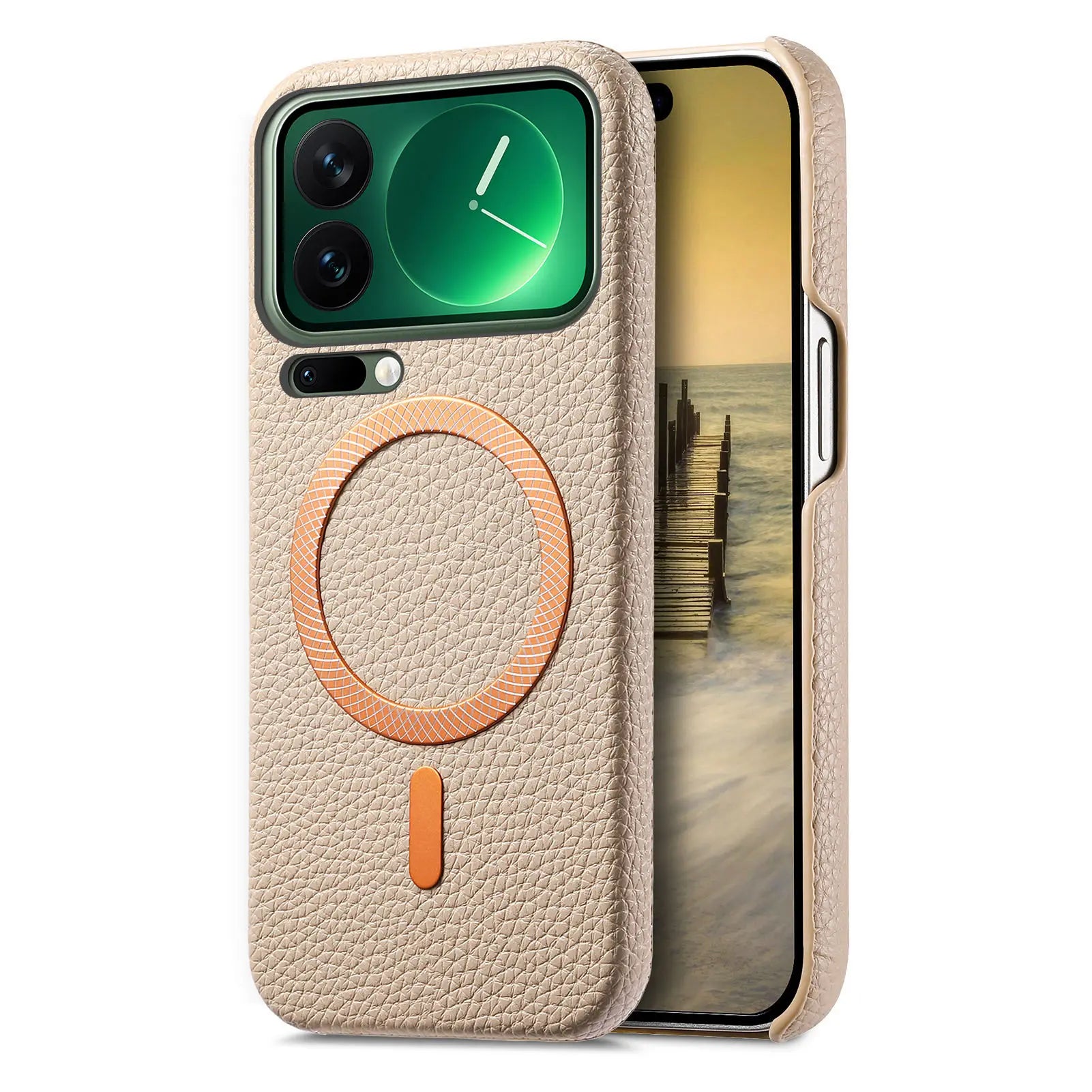 Business Lychee Grain Leather Case for Xiaomi 17 Series