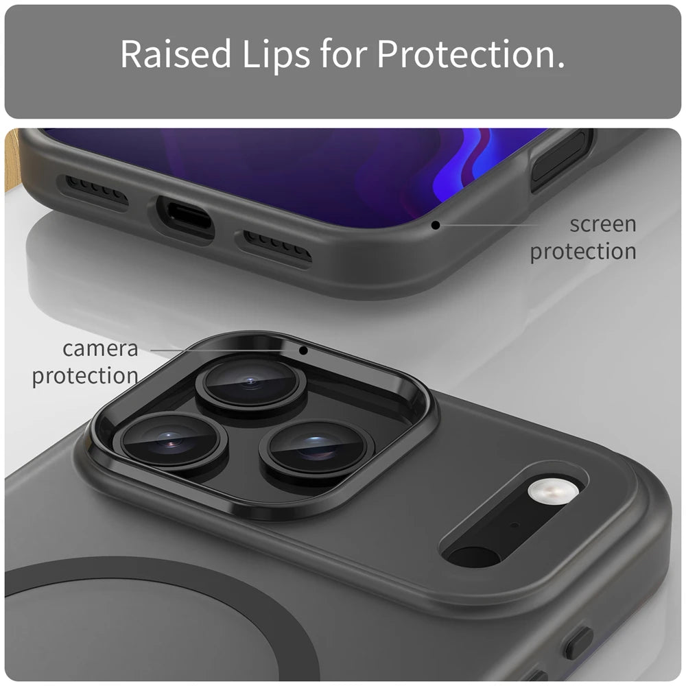 MagSafe Compatible Ultra-Thin Translucent Case for iPhone 17 Series