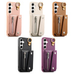 Zipper Wallet Leather Case with Ring Holder for Samsung Galaxy A36