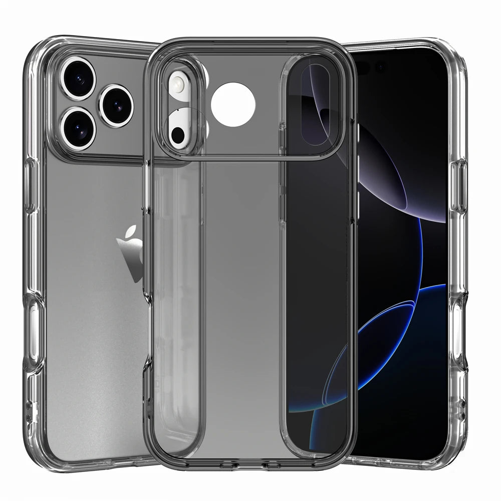 Transparent Camera Lens Protection Case with Raised Bezel Ring for iPhone 18 Series