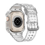 Transparent Protective Case with Silicone Band for Apple Watch Ultra 2