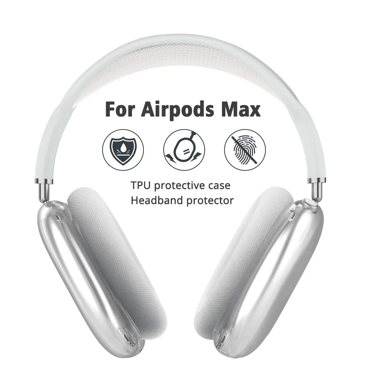 AirPods Max Soft TPU Transparent Case
