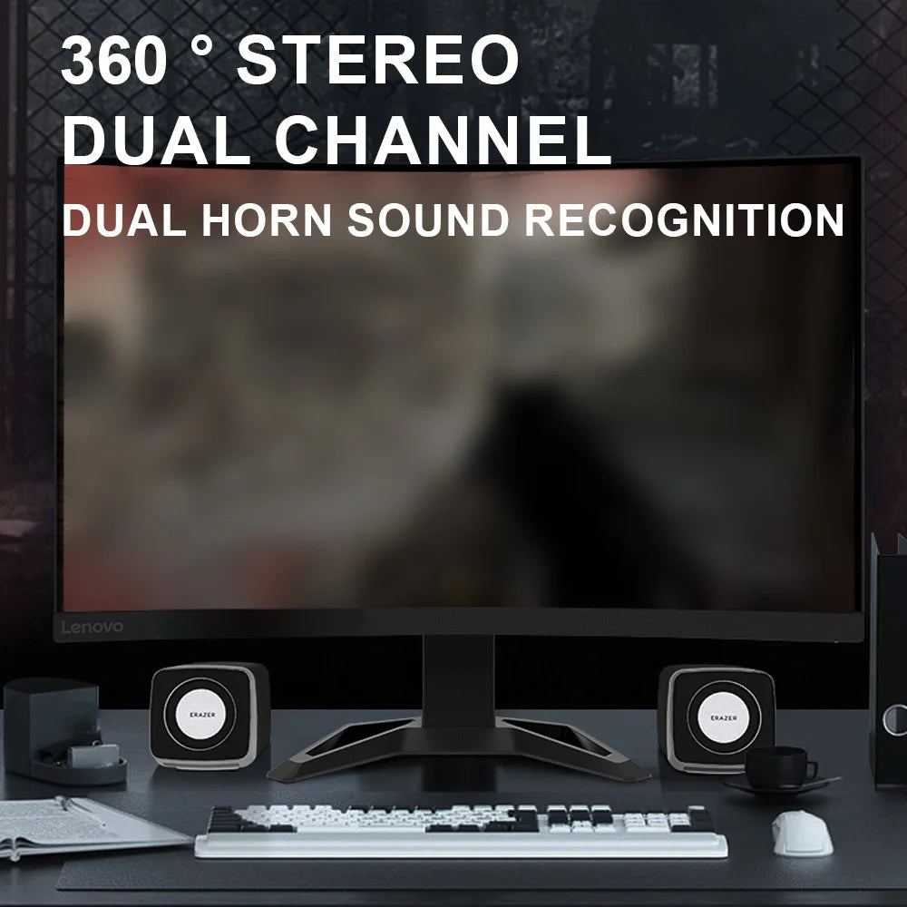 Lenovo Earzer A200 Compact Dual Channel Loudspeaker with LED Ambient Light