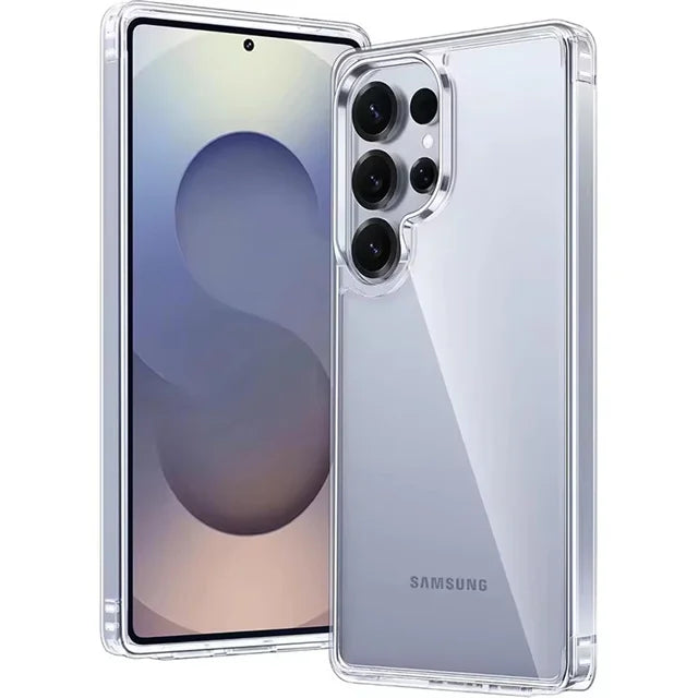 Crystal Clear Shockproof Soft TPU Silicone Case for Samsung Galaxy S25 Series