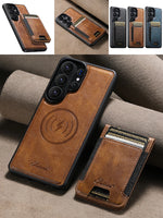 Premium Detachable Magnetic Leather Wallet Case for Samsung Galaxy S26 Ultra