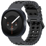 Perforated Silicone Watch Strap with Adjustable Fit for Samsung Galaxy Watch 9