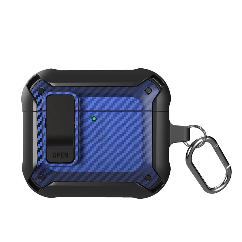 Luxury Carbon Fiber Texture Earphone Case for AirPods Pro