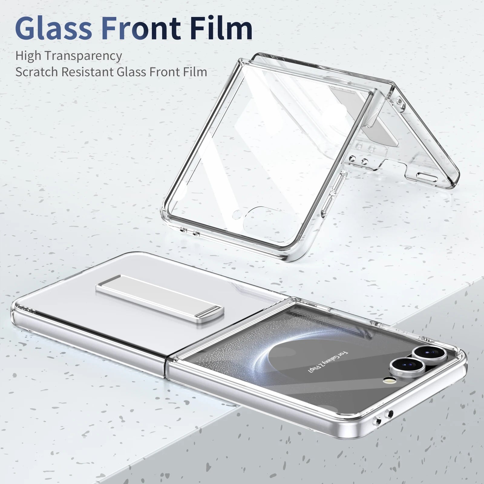 Protective Phone Case with Screen Protector & Glass Lens Film for Samsung Galaxy Z Flip 7