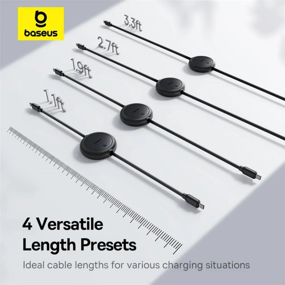 Baseus 60W USB-C to USB-C Retractable Charging Cable