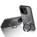 OnePlus 15 Shockproof Magnetic Matte Case with Rotating Metal Ring Holder