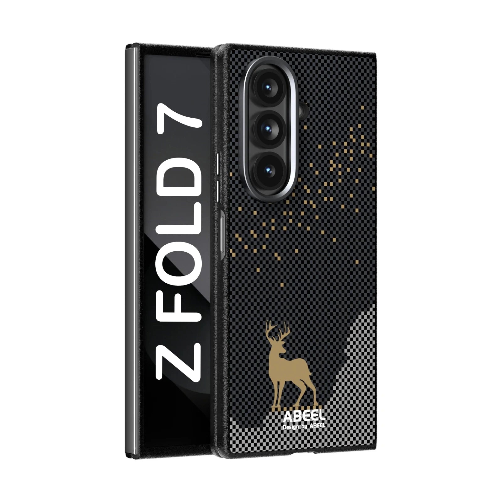 Shockproof Carbon Fiber Texture Magnetic Case for Samsung Galaxy Z Fold 7