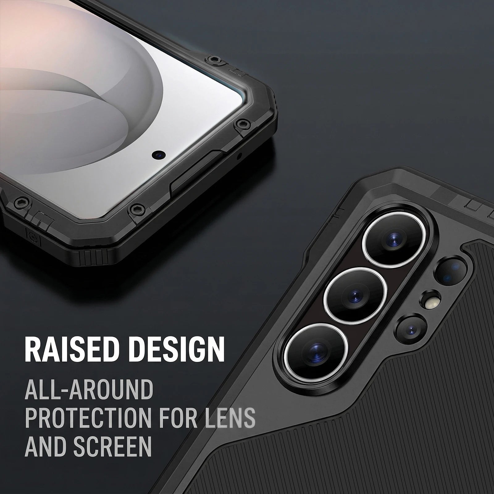 Heavy-Duty Aluminum Armor Case for Samsung Galaxy S24 Ultra