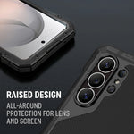 Heavy-Duty Aluminum Magnetic Armor Case for Samsung Galaxy S25 Series