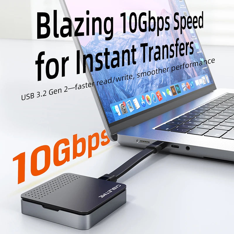 CABLETIME Magnetic M.2 2230 NVMe SSD Enclosure