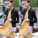 Crossbody Card Slot Wallet Leather Case with Lanyard Strap for iPhone 15 Series