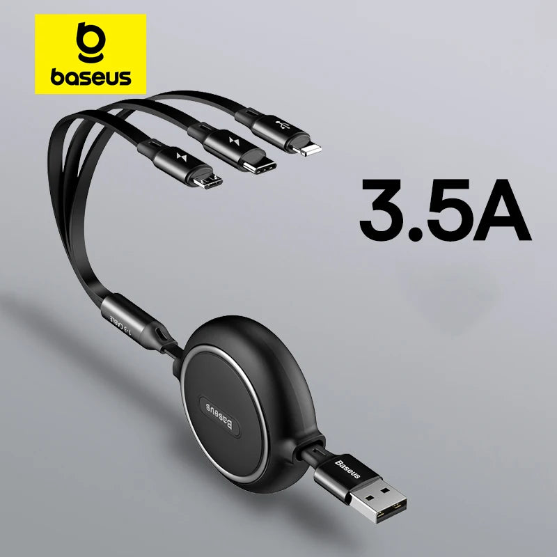 Baseus 3-in-1 Universal Charging and Data Cable