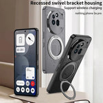 Shockproof Hard PC Case with 360-Degree Rotating Ring for Nothing Phone 3a / 3a Pro