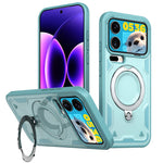 Xiaomi 17 Series Military Drop-Proof Case with 360° Adjustable Ring Stand