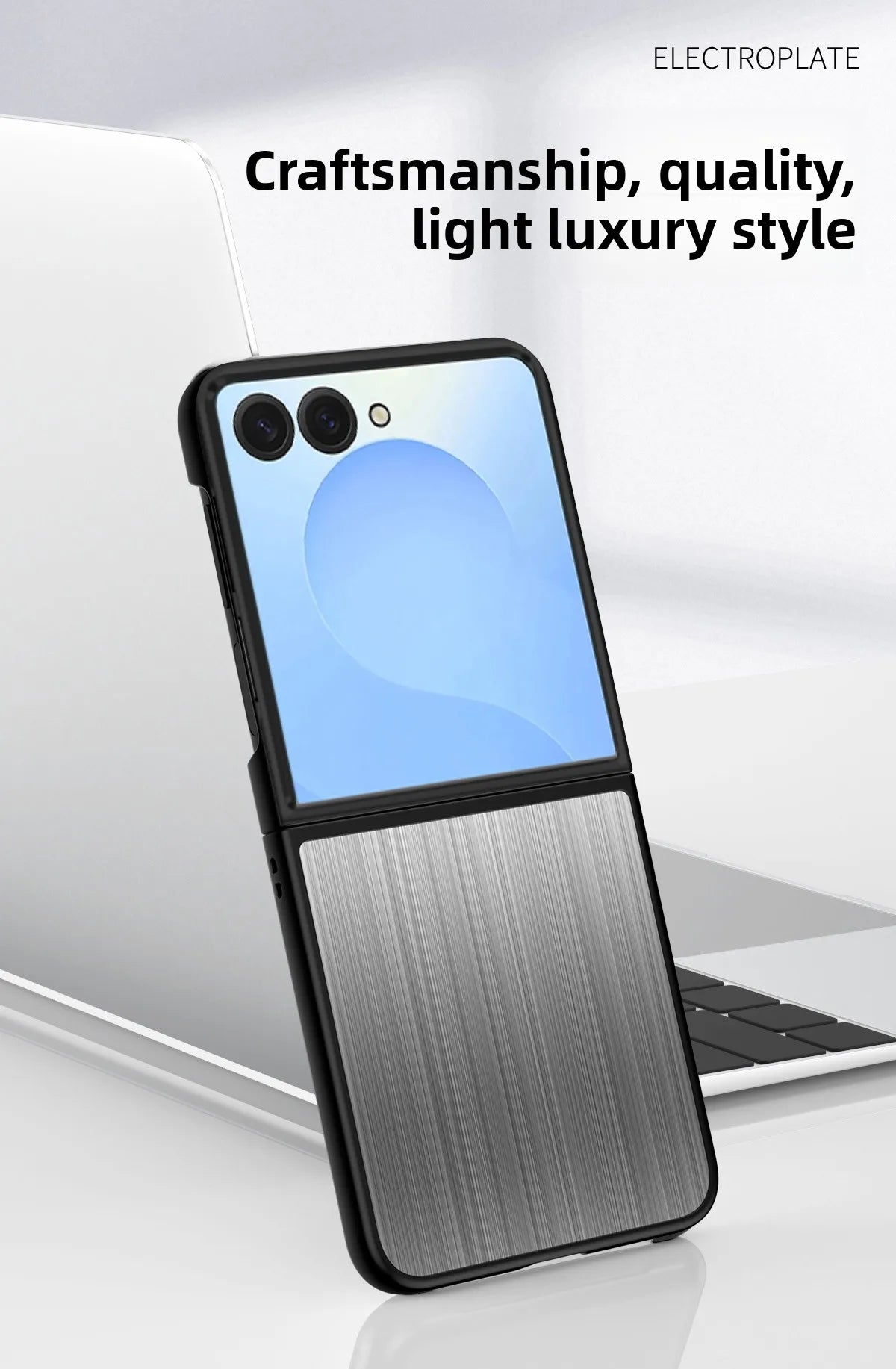 Premium Slim Metal Shell Protective Case for Samsung Galaxy Z Flip 7