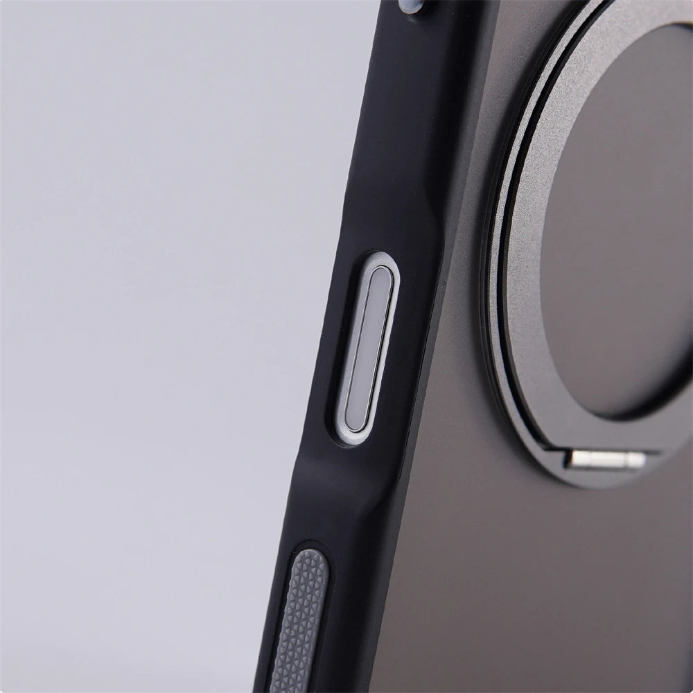 Shockproof MagSafe Case with 360° Rotating Ring Stand for iPhone 18 Series