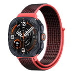 Breathable Nylon Weave Watchband with Hook-and-Loop Closure for Samsung Galaxy Watch Ultra 2