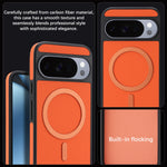 Carbon Fiber Magnetic Leather Case for Google Pixel 10 Series