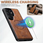 Premium Detachable Magnetic Leather Wallet Case for Samsung Galaxy S26 Ultra