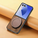 Retro Leather Case with 360° Rotating Bracket for Samsung Galaxy Z Flip 7