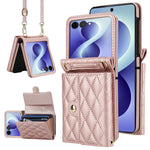Crossbody Leather Wallet Case with Card Holder for Samsung Galaxy Z Flip 8
