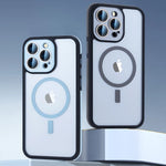 Shockproof Clear Colorful MagSafe Case with Glass Camera Protection for iPhone 16 Series