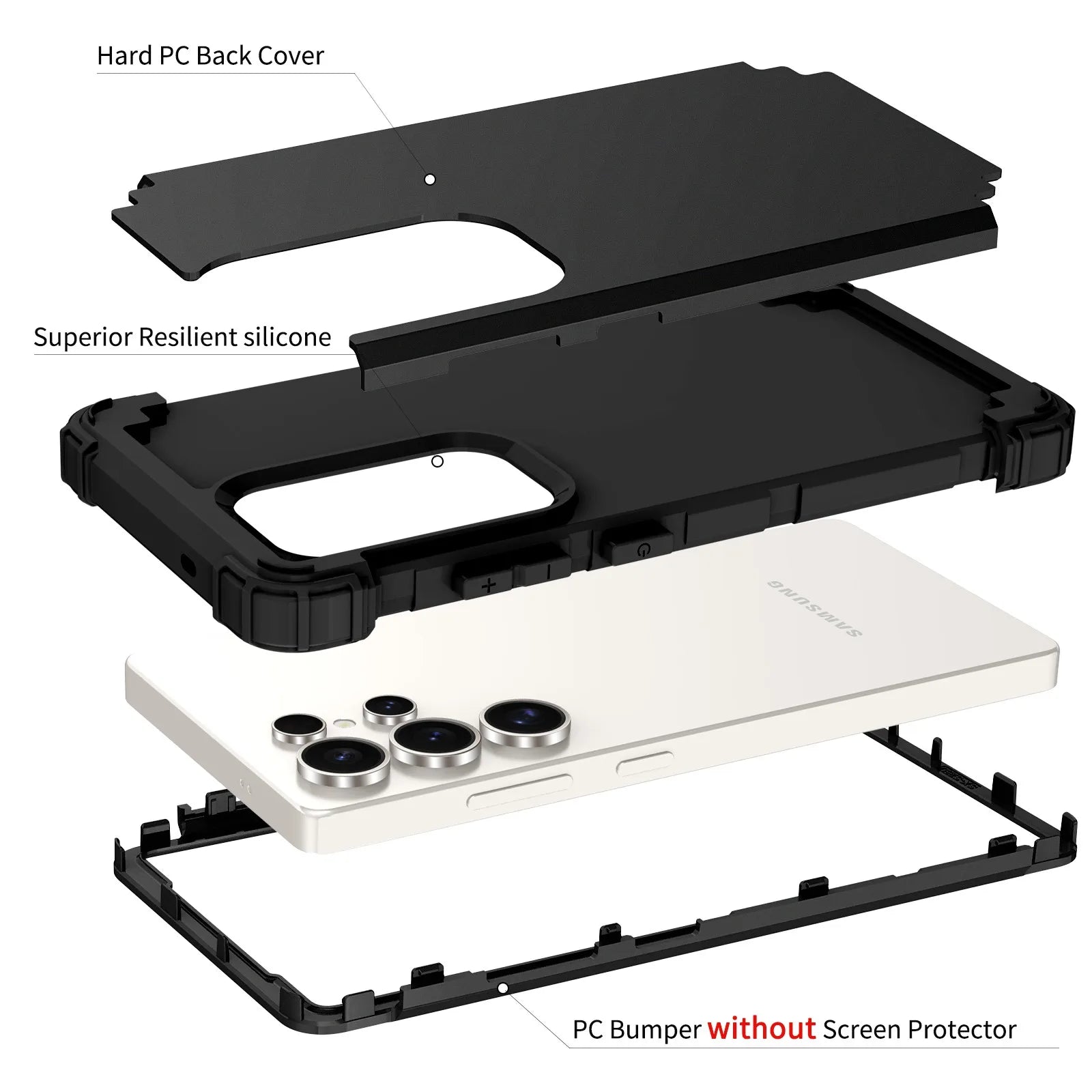 Heavy Duty Protective Case for Samsung Galaxy S26 Series
