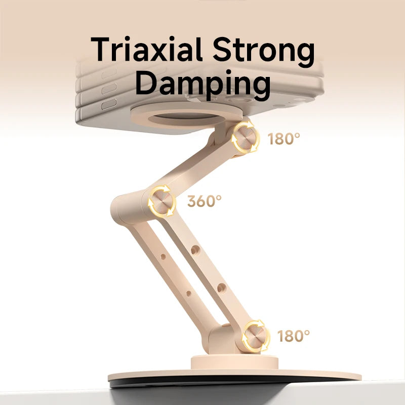 Magnetic Phone Stand with 360° Rotation and Adjustable Height