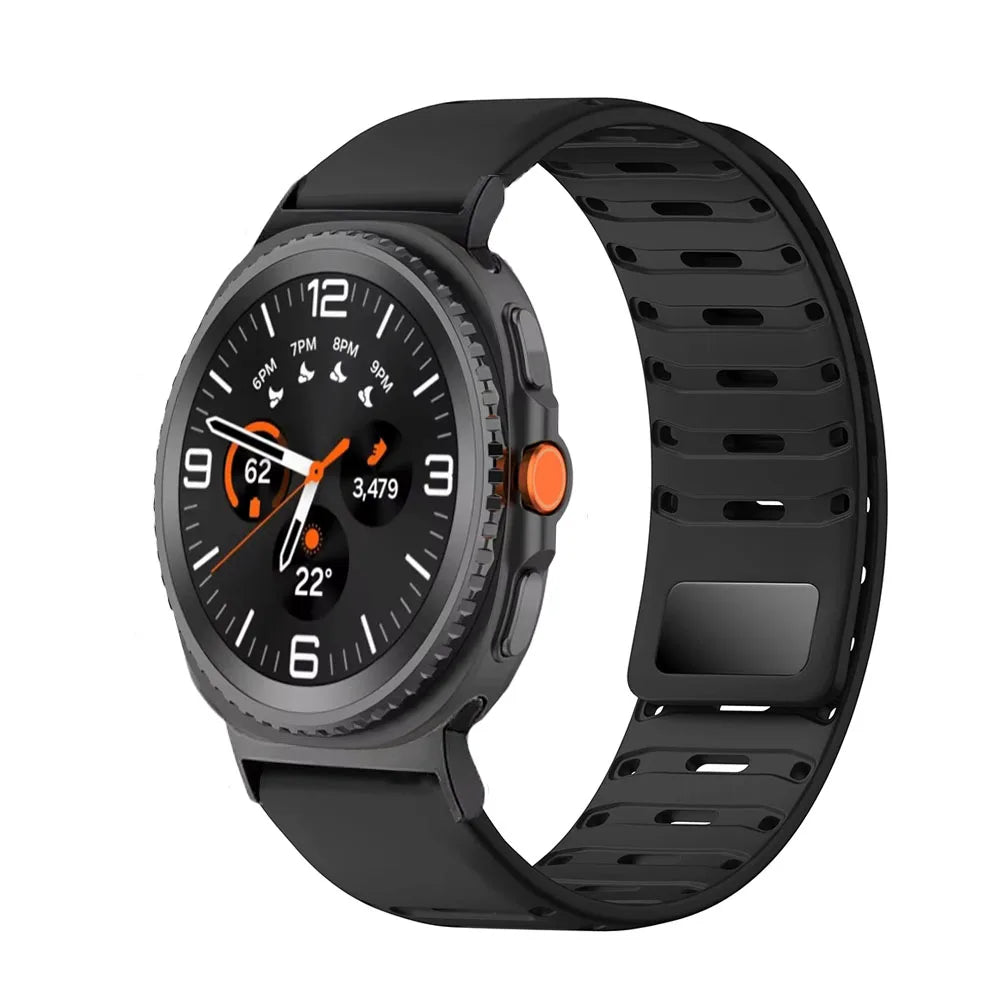 Breathable Magnetic Silicone Strap for Samsung Galaxy Watch 8 / Galaxy Watch 8 Classic