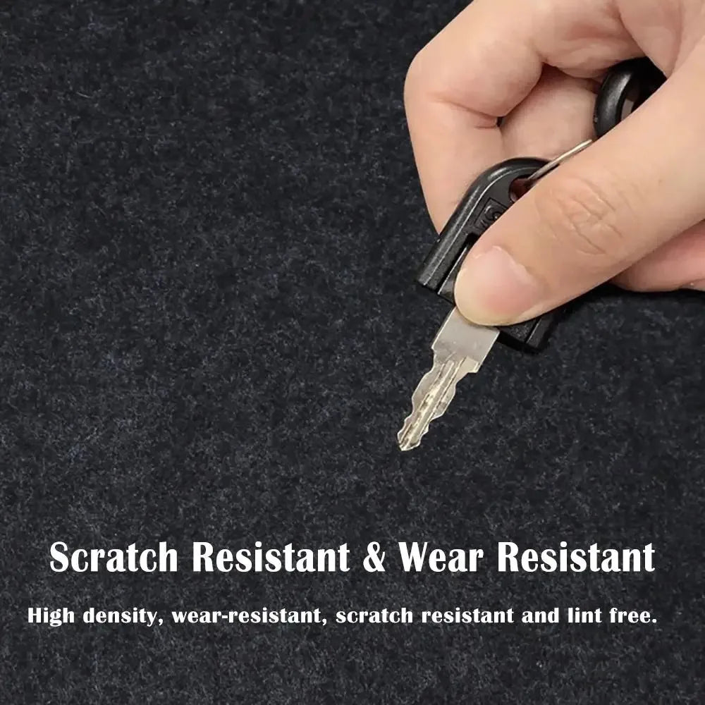 Modern Felt & Leather Mouse Pad